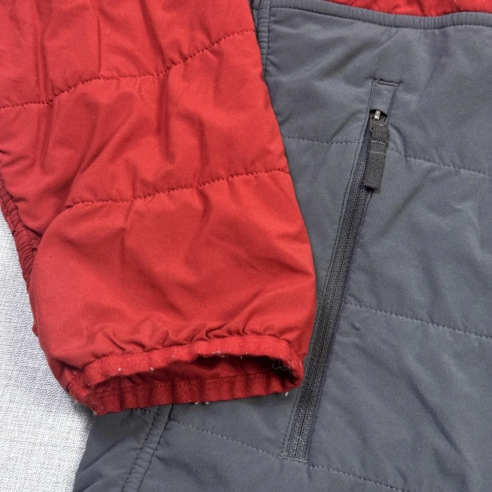 The North Face Jacket Mens‎ XL Red Puffer Insulated Quilted Short Zip Pockets